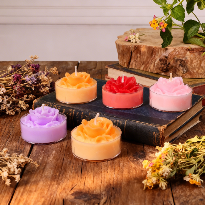 Nến Tealight Hoa Hồng