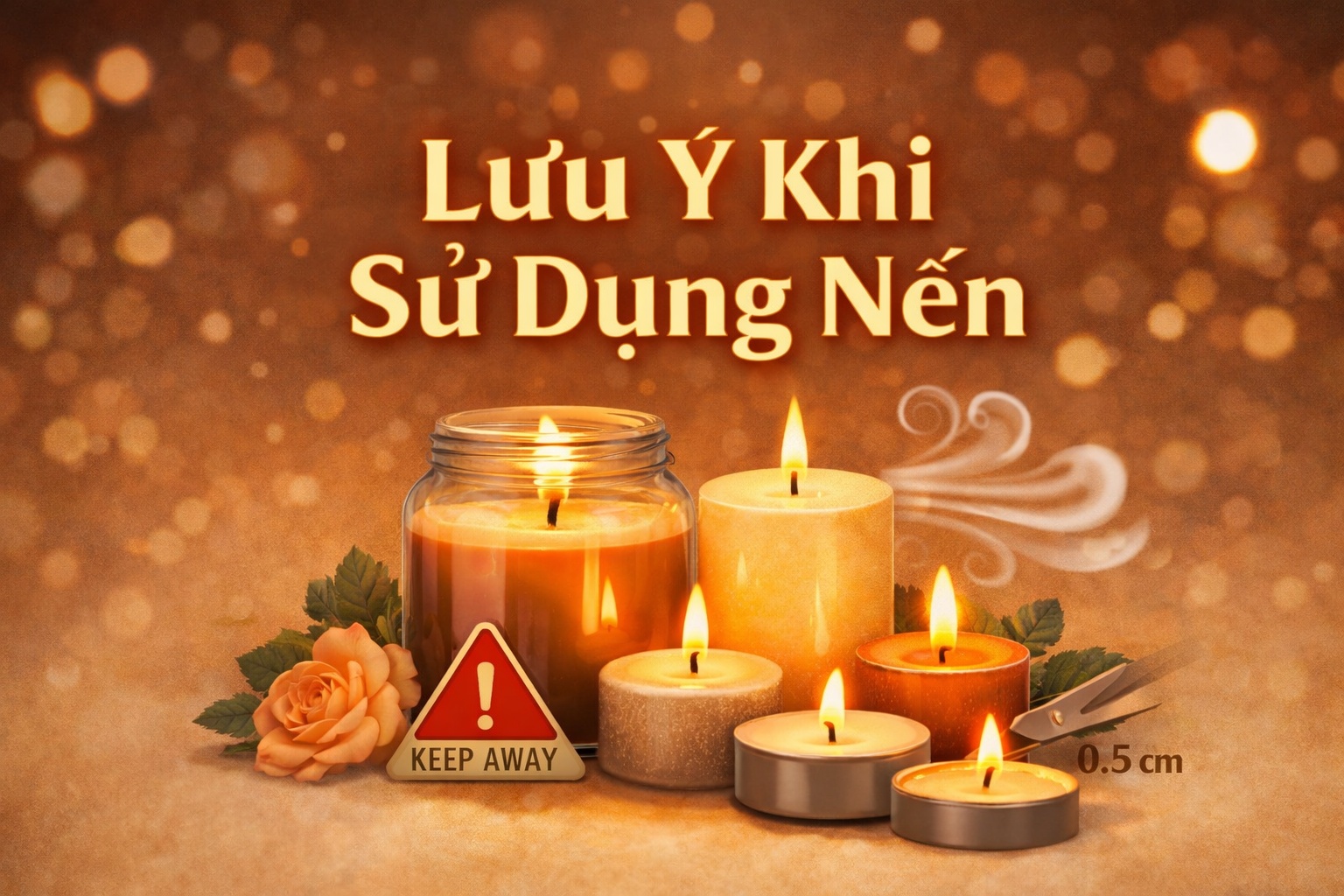 Nến trang trí cho nhà hàng – khách sạn