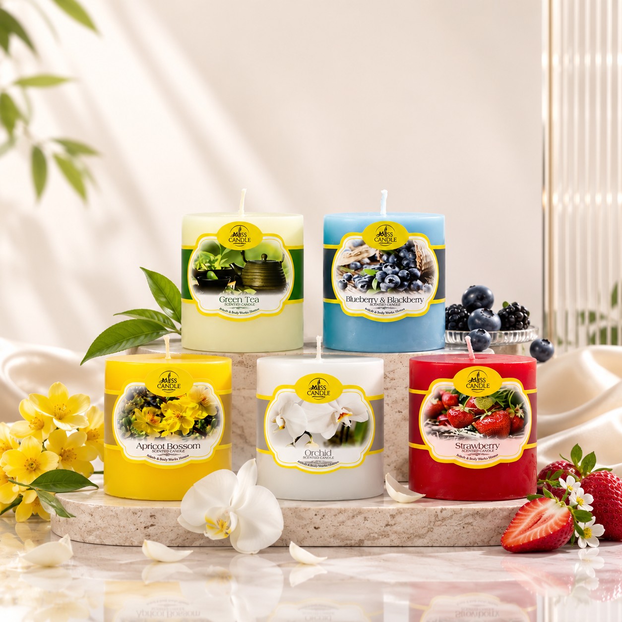 Nến Trụ Thơm 55 NQM